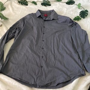 Alfani Grey Button Down Stretch XL
